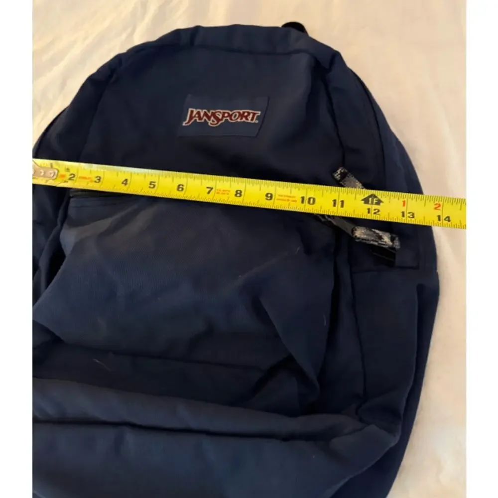 Vintage JanSport Backpack Blue Classic School Book Bag Retro Daypack USA Style
